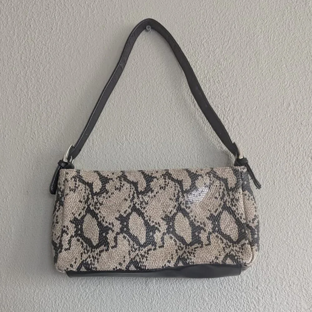 ALDO Faux Python Snakeskin Shoulder Bag | Y2K Neutral Purse